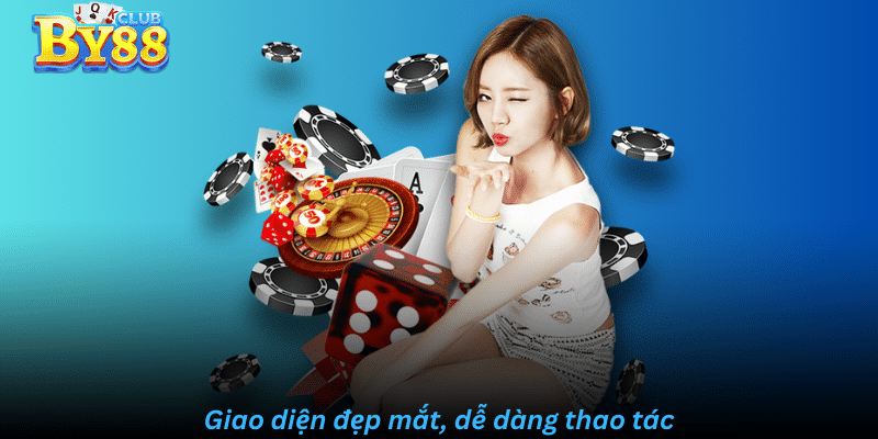 Giao diện By88 đẹp mắt, dễ dàng thao tác