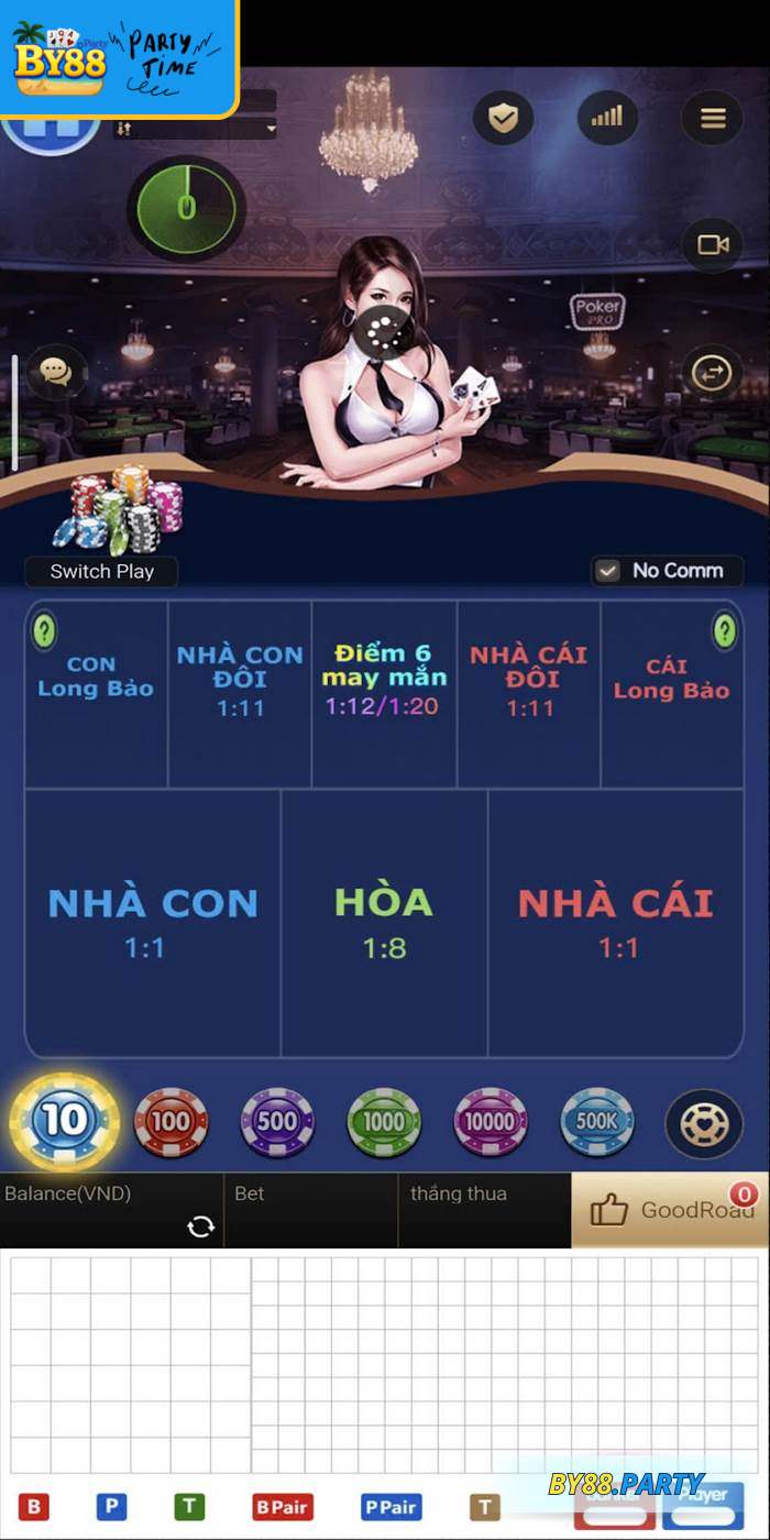 Baccarat live BY88 mở ra hành trình trải nghiệm cân não