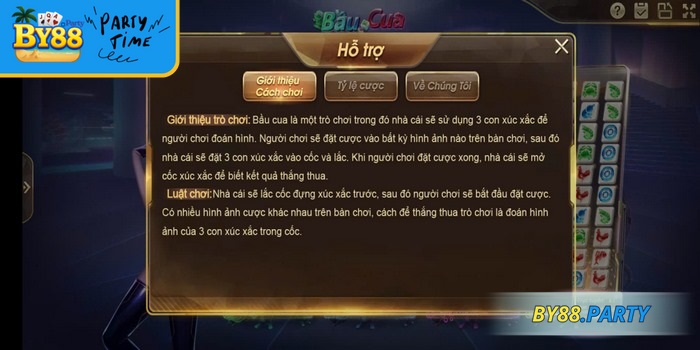 Bầu cua BY88 là phiên bản hiện đại của trò chơi dân gian