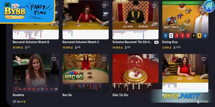 Nhiều bàn cược phục vụ nhu cầu của hội viên trải nghiệm