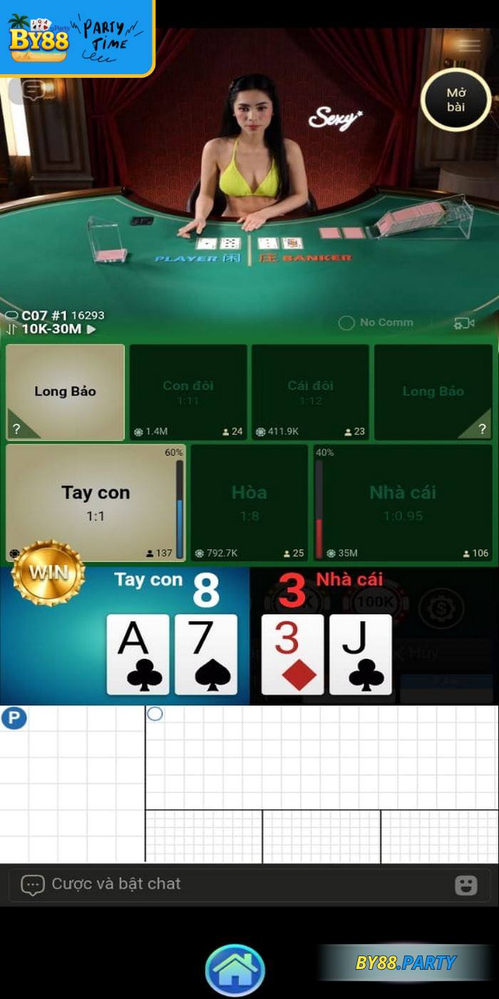 Dealer của Sexy Casino BY88 gợi cảm, thân thiện tạo sự gần gũi