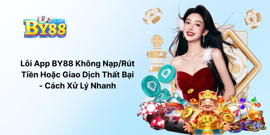 Lỗi App BY88 Không Nạp-Rút Tiền Hoặc Giao Dịch Thất Bại - Cách Xử Lý Nhanh